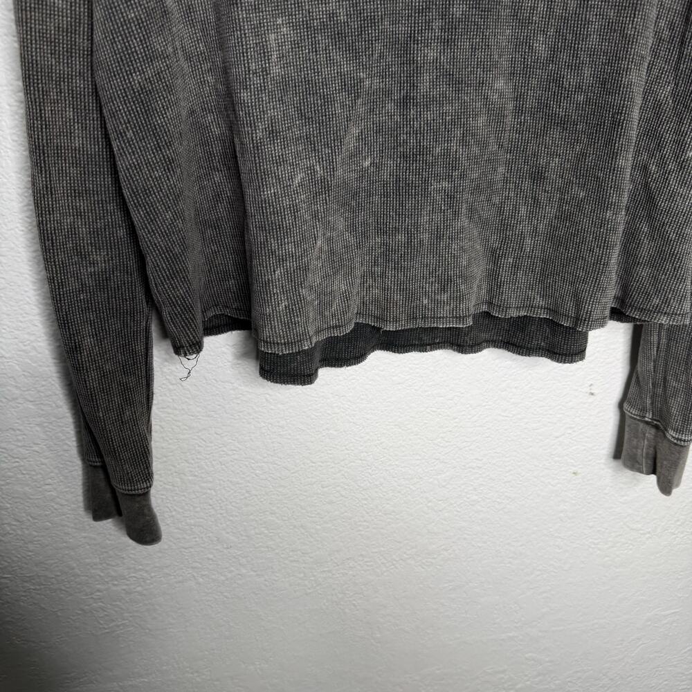 Victorias Secret PINK Top Size M Gray Long Sleeve Pullover Oversized Relaxed - Picture 8 of 12